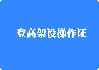 男人把鸡鸡肏女人的视频免费看登高架设操作证